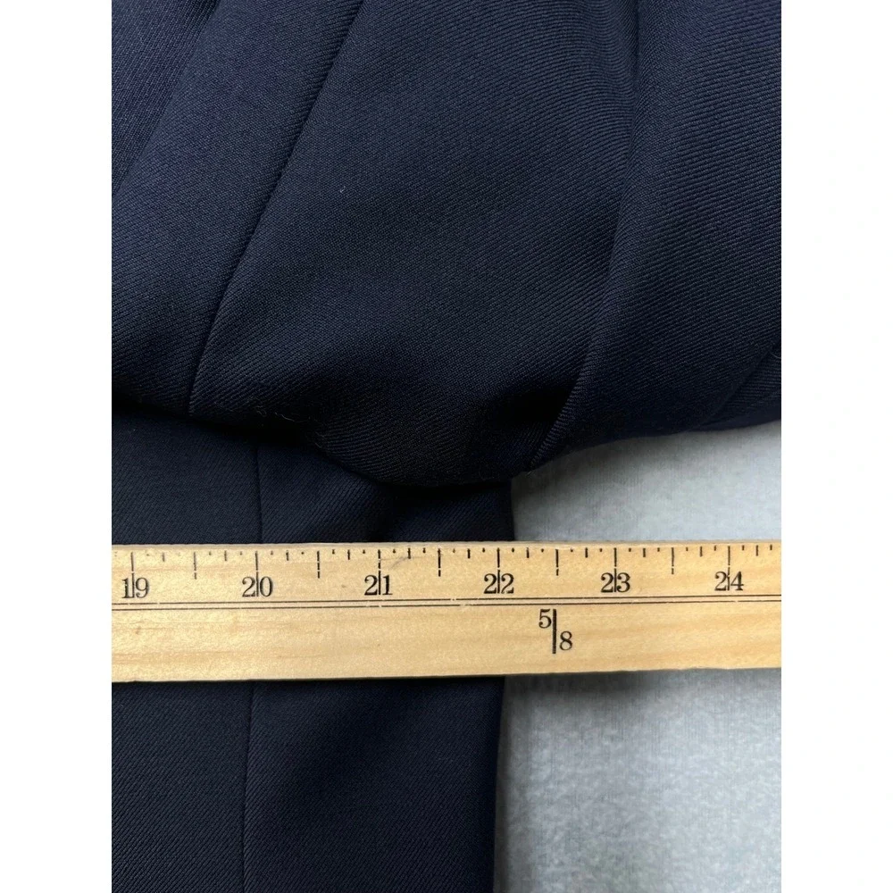 Lauren Ralph Lauren Mens Navy Blue 100% Wool Blazer Gold Crest Buttons 44R (42R)